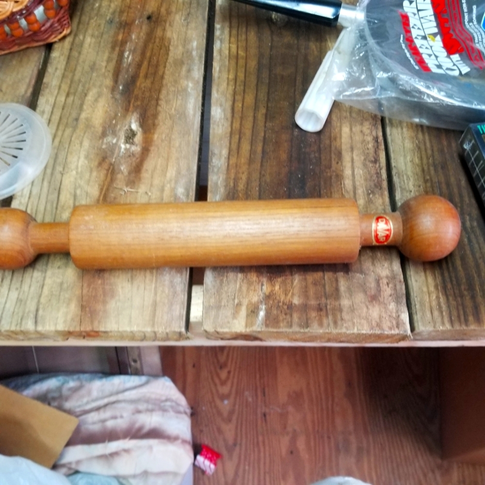 Antique Teak Rolling Pin Handmade made by Davar